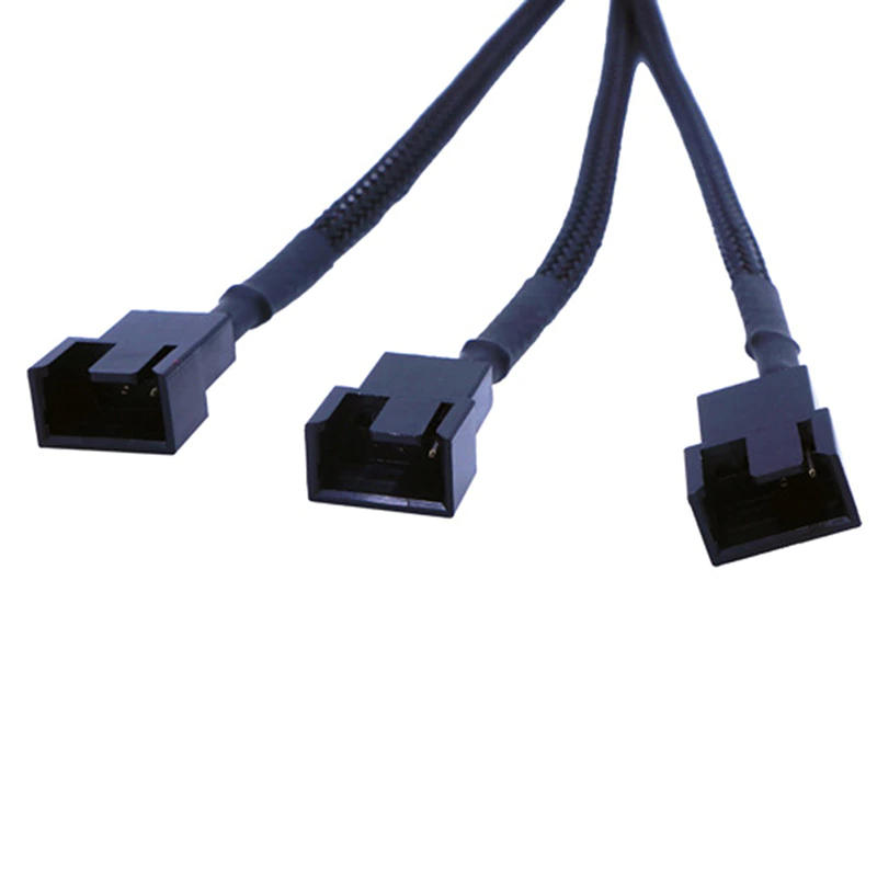 Molex To 3 Way 3Pin/4Pin Power Fan Splitter Cable
