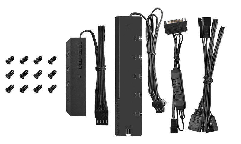 DeepCool DC CF120 Aura Sync 120mm 3 Pack Case Fan DP-FA-RGB-CF120-3