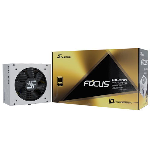 Seasonic Focus GX-850 GOLD 850W (White) 80+ Full Modular SSR-850FX WHITE