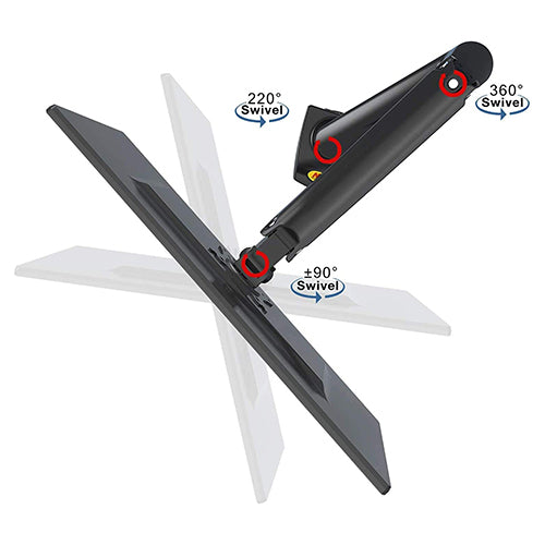 North Bayou F80 Single Deskmount 17-30" (75x100) 2-9kg