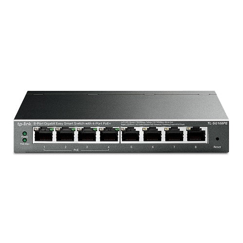 TPLink TL-SG108PE 8-Port Gigabit Switch with 4-Port PoE+