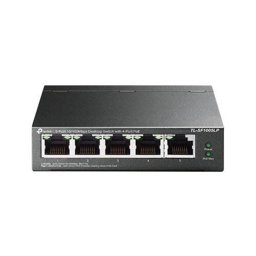 TPLink TL-SF1005LP 5-Port 10/100Mbps Desktop Switch with 4-Port PoE