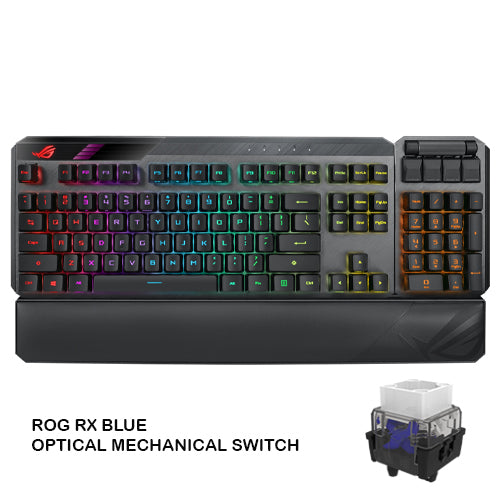 Asus ROG Claymore II Wireless and Wired Mechanical Blue Switch Gaming Keyboard MA02