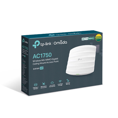 TPLink EAP265 HD AC1750 Wireless MU-MIMO Gigabit Ceiling Mount Access Point