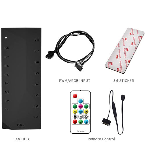 ID Cooling HA-02C Fan Hub MB ARGB Sync 8 ports ID-HUB-HA-02C
