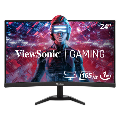 Viewsonic VX2468-PC-MHD 24" Curved MVA 165Hz FHD 1920x1080 FreeSync Gaming Monitor