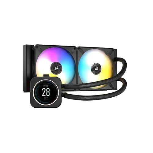 Corsair ICUE H100i Elite LCD Display Liquid Cooling CW-9060061-WW CPU Cooler