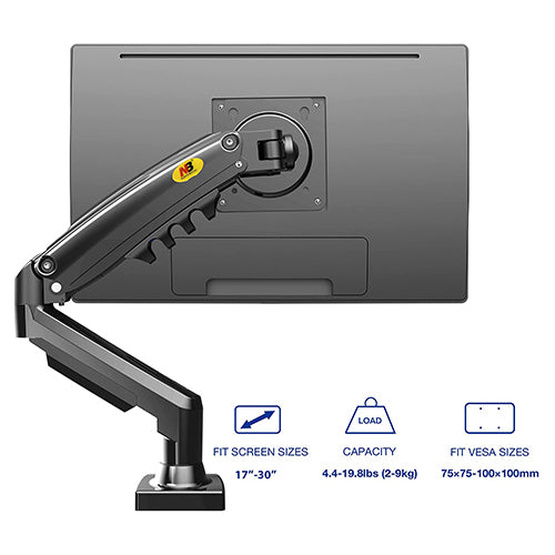 North Bayou F80 Single Deskmount 17-30" (75x100) 2-9kg