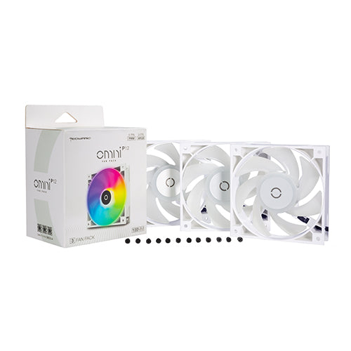 Tecware Omni P12 ARGB 3-Pack White CPU Fan