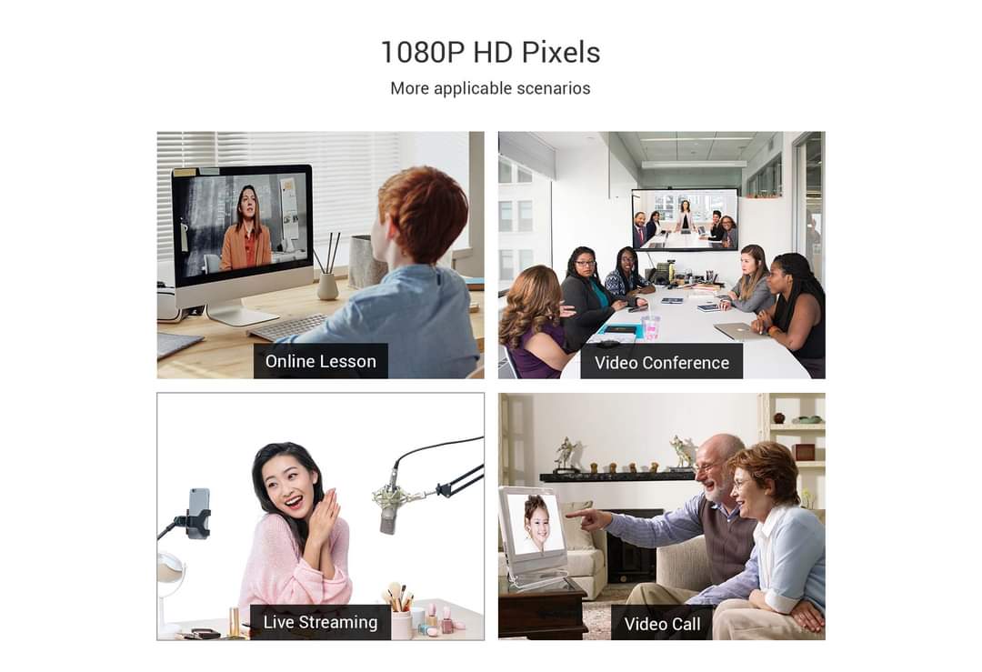 Powerlogic 812H 1080p Webcam with microphone