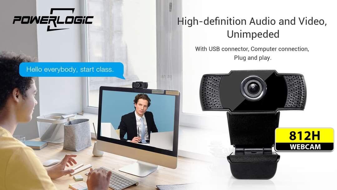 Powerlogic 812H 1080p Webcam with microphone