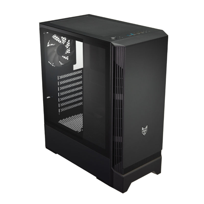 FSP CMT260 TG ATX Mid Tower Casing Dual USB3.1 w/ 1x120mm + 3x120mm Omega Fan)