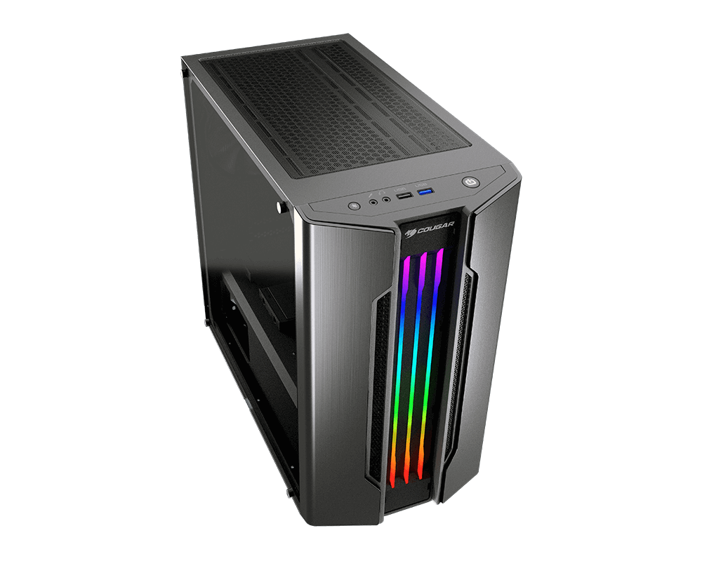 Cougar Gemini M RGB Silver ATX TG Mini Tower Case (1x120mm)