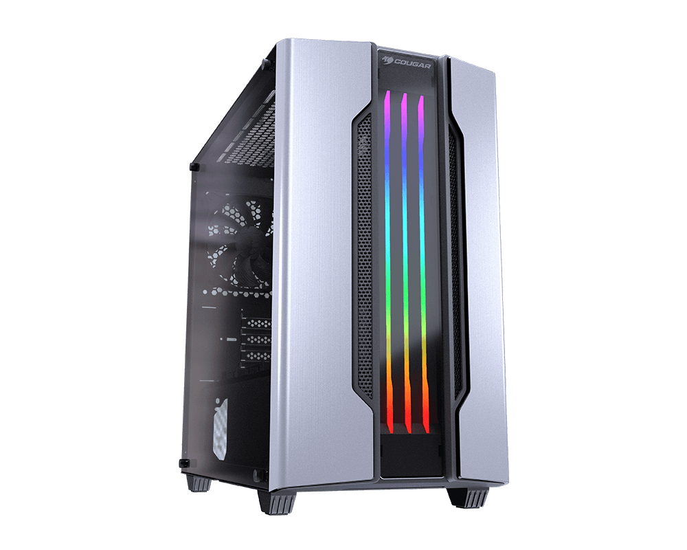 Cougar Gemini M RGB Silver ATX TG Mini Tower Case (1x120mm)