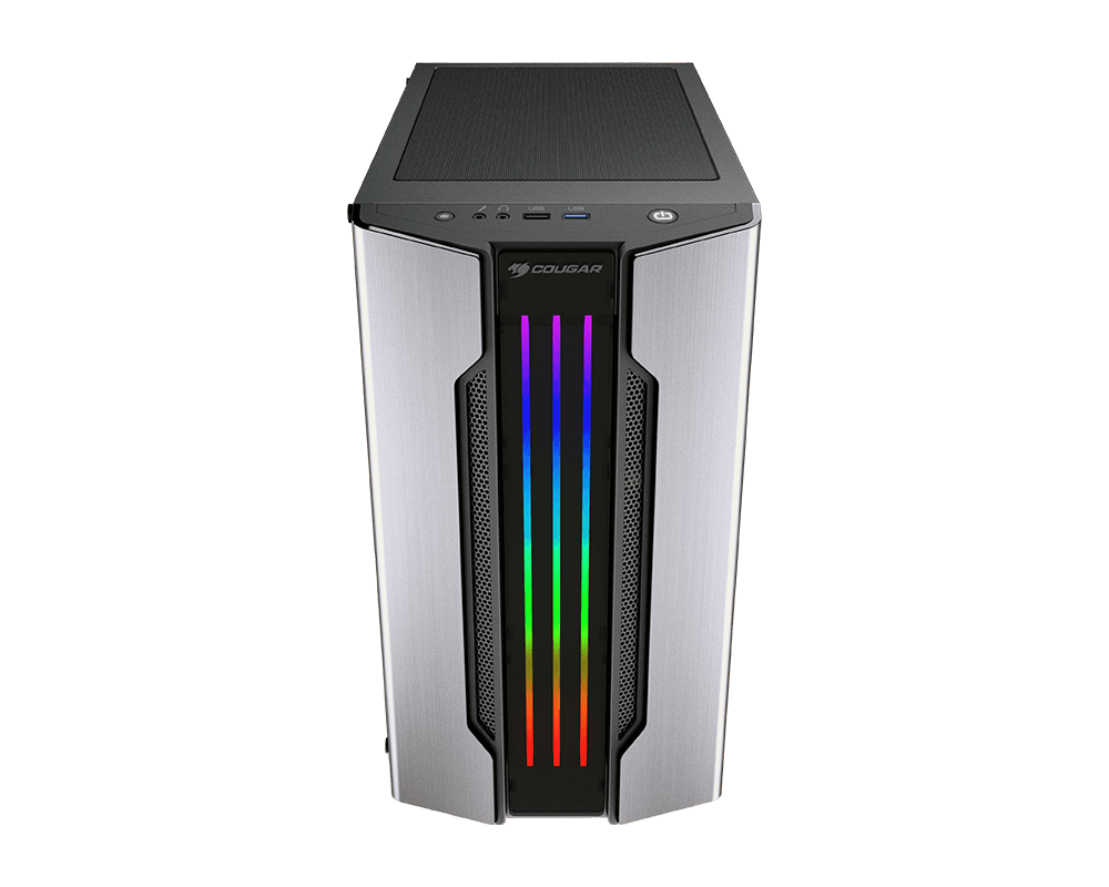 Cougar Gemini M RGB Silver ATX TG Mini Tower Case (1x120mm)