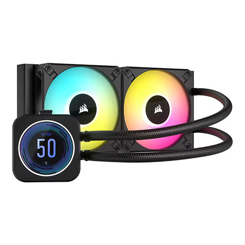 Corsair iCUE H100i Elite LCD XT Display 240mm Radiator Liquid CPU Cooler CW-9060074-WW