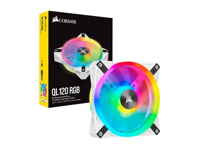 Corsair iCUE QL120 RGB 120mm PWM White Fan — Single Pack CO-9050103-WW