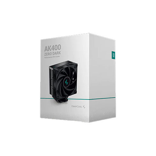 DEEPCOOL AK400 Zero Dark CPU Cooler classic four heat pipe tower R-AK400-BKNNMN-G-2