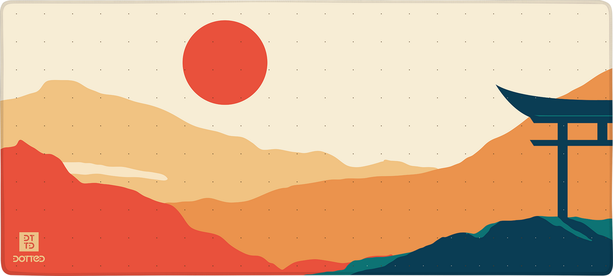 Dotted Japanese Collection Desk Mat 900 x 400 x 4mm