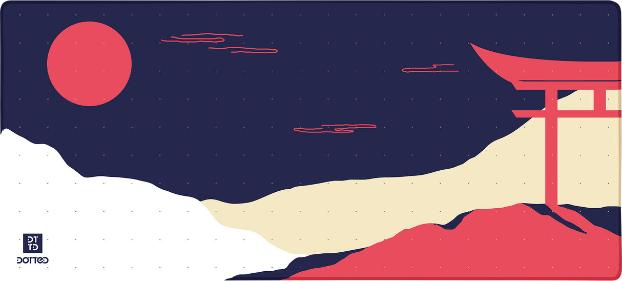 Dotted Japanese Collection Desk Mat 900 x 400 x 4mm