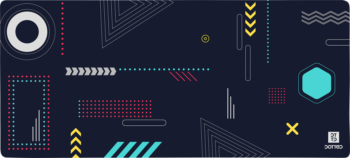 Dotted Memphis Collection Desk Mat 900 x 400 x 4mm