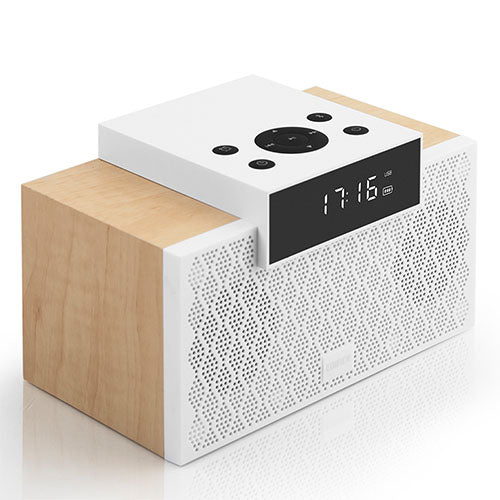 Edifier MP260 Wireless Bluetooth V5.0 Subwoofer Stereo Wooden Portable Speaker - White