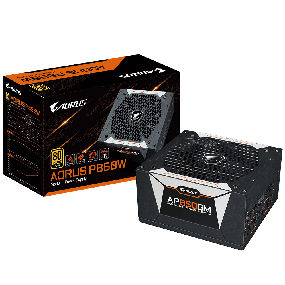 Gigabyte Aorus P850 GOLD 850watts 80+ Modular GP-AP850GM Power Supply