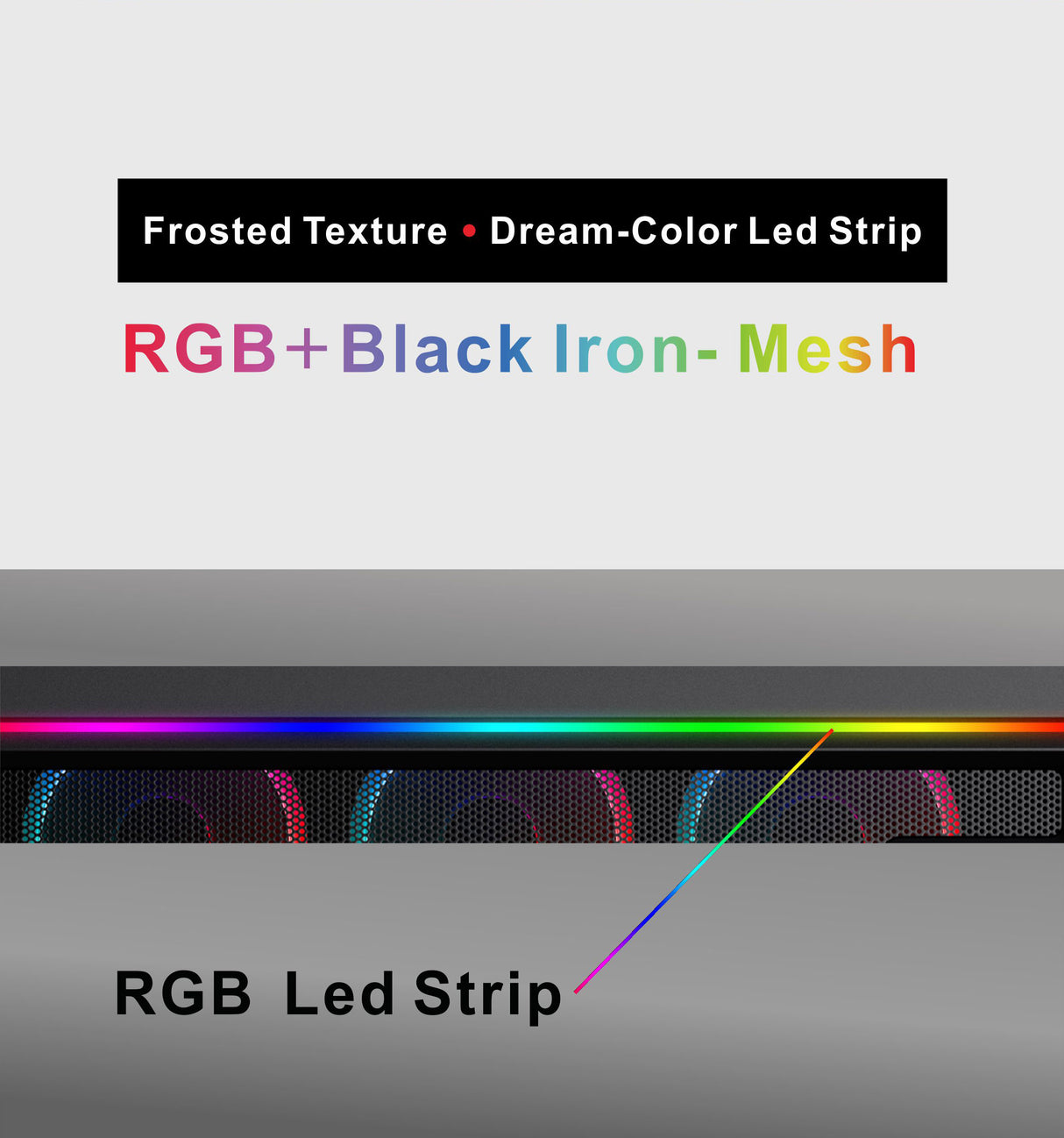 PCCooler GAME Ⅱ Black ATX TG Mid Tower Case (with 4*120mm FX-120 3 DYNAMIC COLOR 120mm Fan)