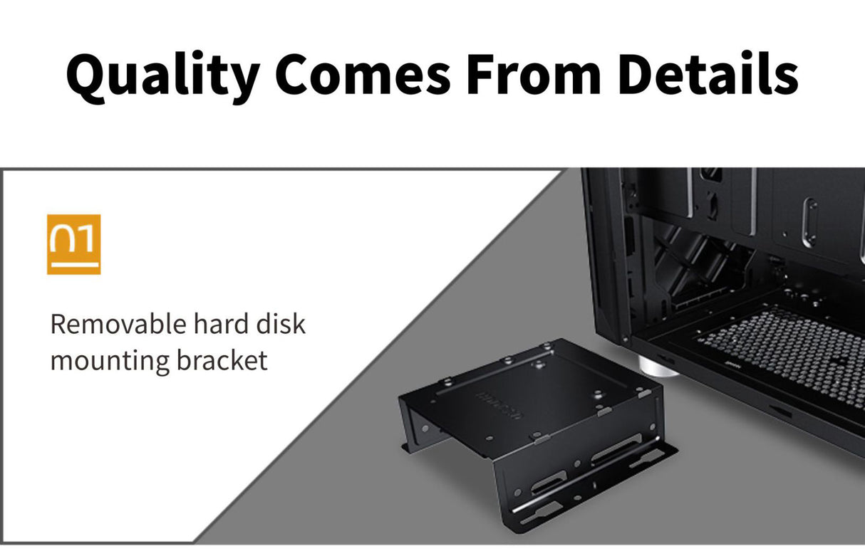 PCcooler GAME 6 White mATX TG MESH Mid Tower Case (with 4*120mm FX-120 3 DYNAMIC COLOR 120mm Fan)