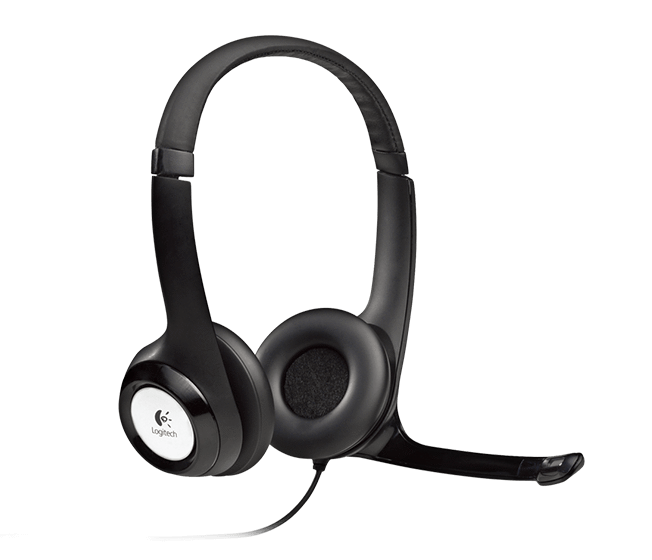 Logitech H390 USB Computer Headset with Noise-Cancelling Microphone 981-000485