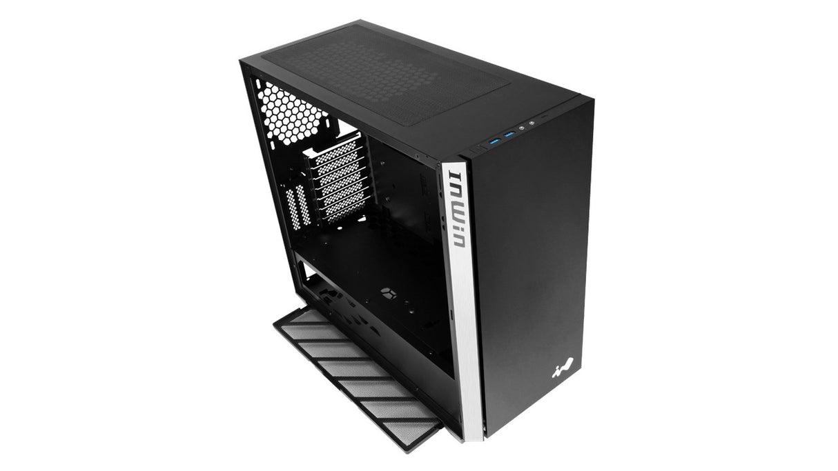 InWin 216 Black ATX TG Mid Tower Case w/ Jupiter AJ120 ARGB 3x120mm