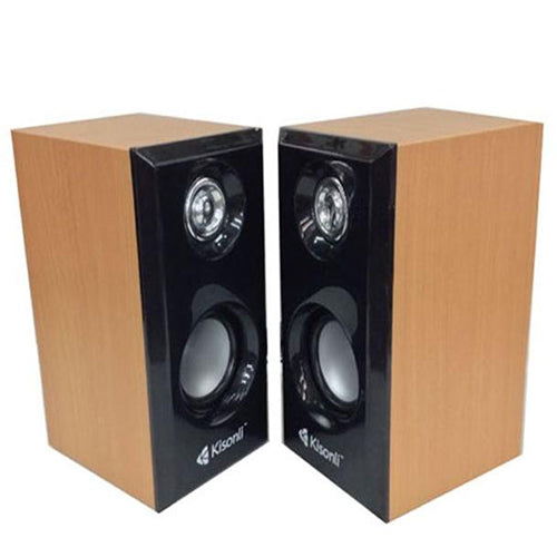 Kisonli Wooden T-001 Mini Computer Speaker