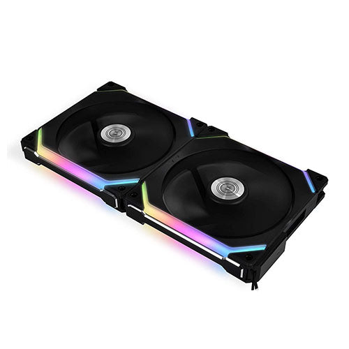 Lian LI Uni Fan SL140 aRGB 140mm black 2 pack + controller aux fan UF-SL140-2B