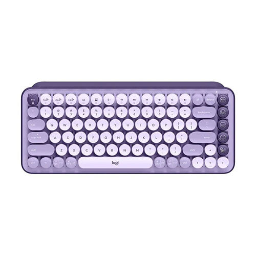 Logitech POP KEYS Wireless Keyboard with Customizable Emoji COSMOS LAVENDER (920-011227)
