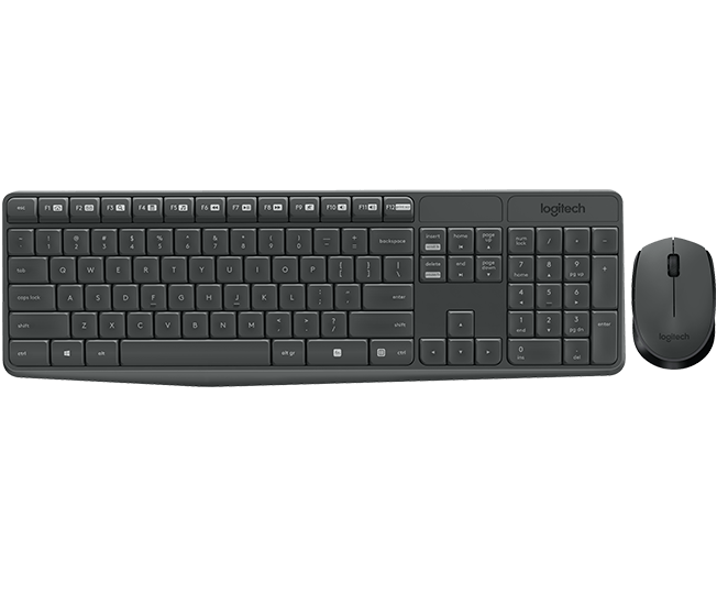 Logitech MK235 black wireless keyboard + mouse 920-007937