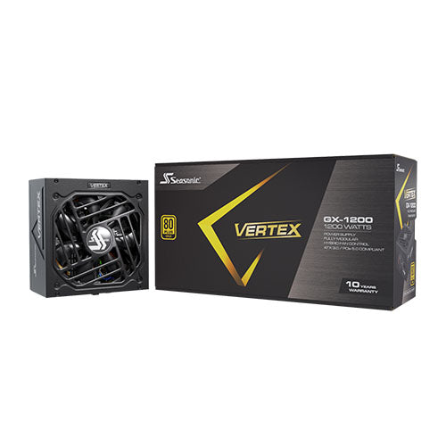 Seasonic Vertex GX-1200 GOLD 1200watts Full Modular ATX3.0 PCIE5 Power Supply ( Order Basis )