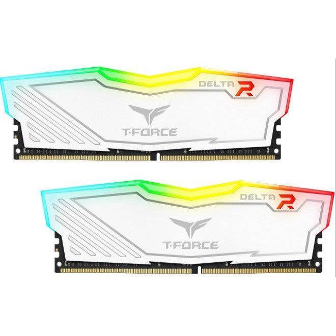 T-Force Delta RGB 16GB dual DDR4 3200MHz CL16 Desktop Memory ( Black - TF3D416G3200HC16CDC01 | White - TF4D416G3200HC16CDC01 )