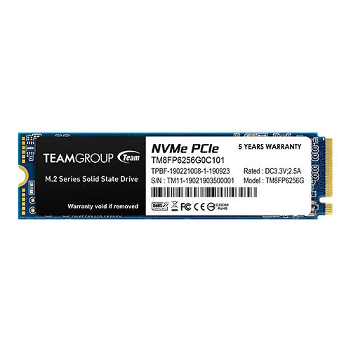 TeamGroup MP33 M.2 256GB NVME SSD TM8FP6256G0C101