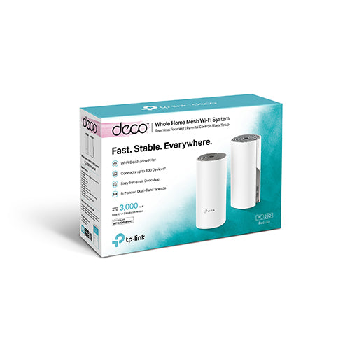 TPLink DECO E4 (2-PACK) AC1200 Whole Home Mesh Wi-Fi System