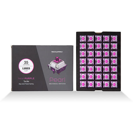 Tecware Pearl Purple Tactile Mechanical Keyboard 63g Switch (35pcs)