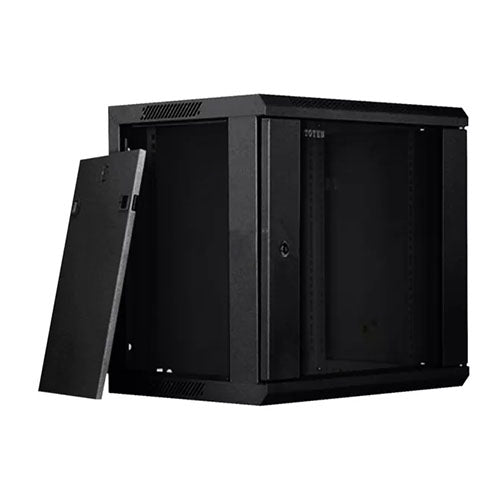 Toten 12U 600*600 Wall Mount Rack / Cabinet RAL9004SN Tempered Glass Door P2.6612.9001