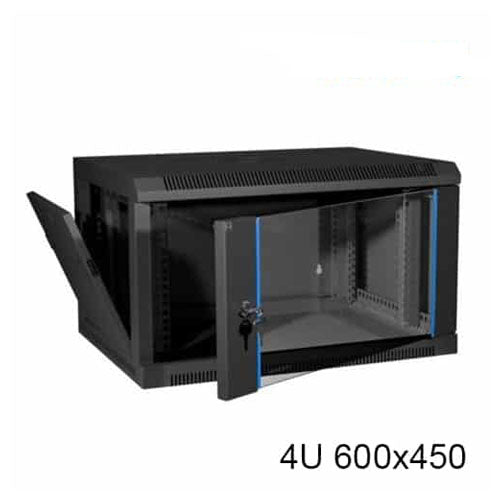 Toten 4U 600*450 Wall Mount Rack / Cabinet Toughened Glass Door P2.6404.9001