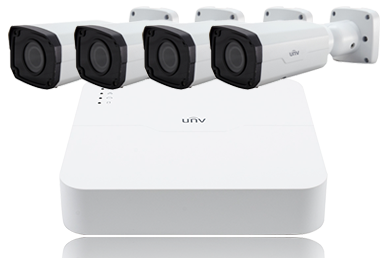 Uniview Kit: 1pc NVR, 4pcs Camera, 1pc Seagate 1tb Hdd