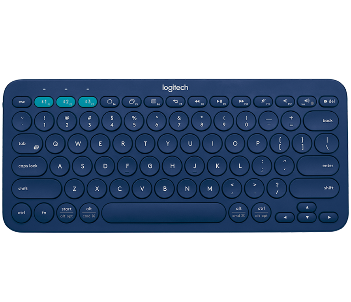 Logitech K380 Multi-Device Bluetooth Keyboard ( Dark Grey | Blue | Off white | Rose )