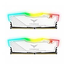 T-Force Delta RGB 16GB 8GBx2 DDR4 3600MHz CL18 ( Black - TF3D416G3600HC18JDC01 |  White - TF4D416G3600HC18JDC01 )