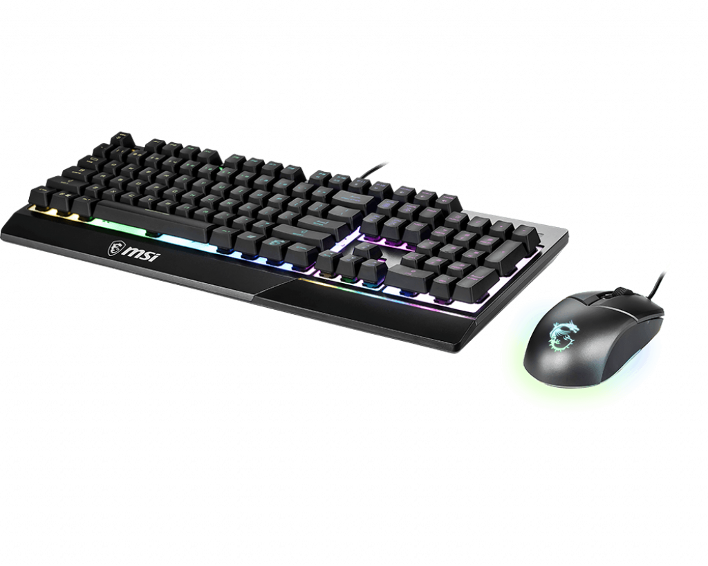 MSI Vigor GK30 RGB Backlit Membrane + Clutch GM11 BLACK Gaming Keyboard and Mouse Combo