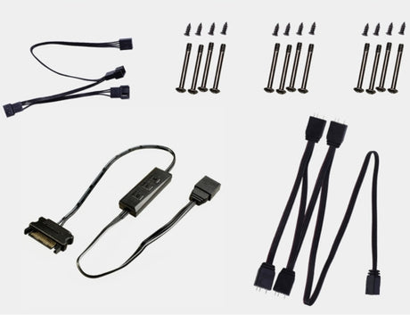 ID Cooling XF-12025 ARGB Trio Snow 3-Pack 120mm Fan ID-FAN-XF-12025-ARGB-TRIO-SNOW (no remote)