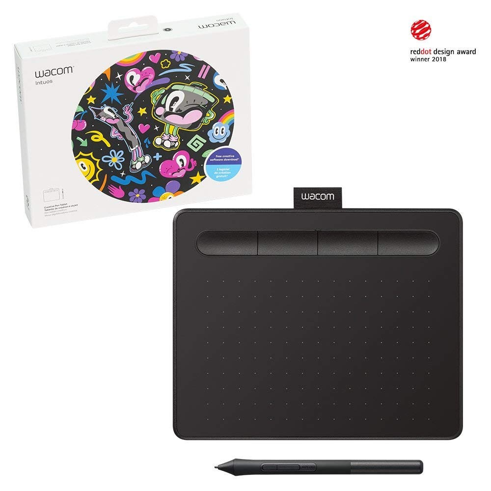 Wacom Intuos S Bluetooth Creative Pen Tablet CTL-4100WL/K0-CX | CTL-4100WL/EO-CX | CTL-4100WL/PO-CX