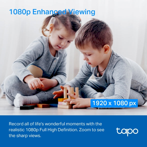 TP-Link Tapo C200C 1080p Indoor 360 Degrees Pan and Tilt Wireless WiFi IP Security CCTV Sale Hidden Camera Connect to Cellphone Two Way Audio with Mic and Speaker