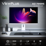 Viewplus AIZ-7840HS 24 inch All-in-One PC | AMD Ryzen 7 7840H | 16GB DDR5 RAM | 512GB M.2 SSD | White Desktop Computer